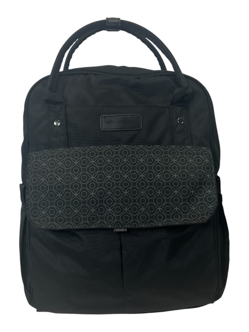 VANKEAN Black Laptop Backpack Work Travel Bag USB Port